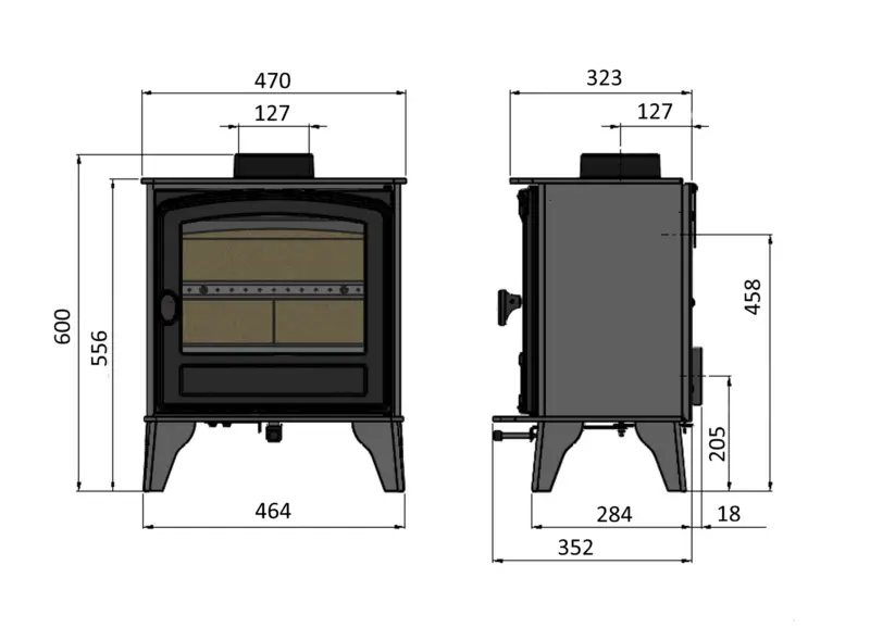 Hunter Herald 4 Woodburner - Image 3