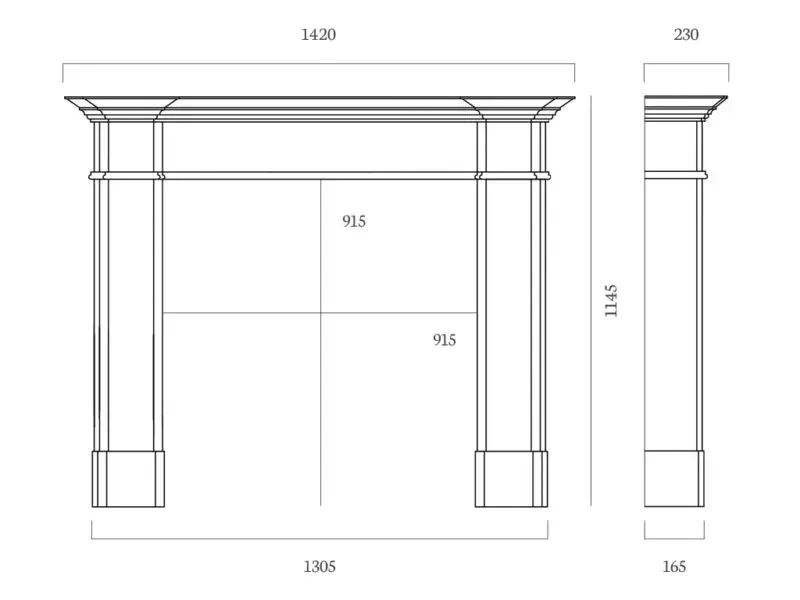 The Balham 56" Mantel - Image 2