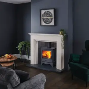 The Helston 53" Limestone Mantel
