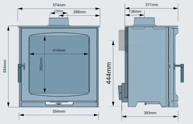 Ekol Edge Wood Burning Stove - Image 2
