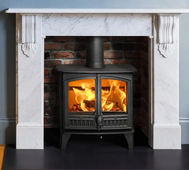 Hunter Herald 5 Slimline Double Door Wood Burner - Image 3