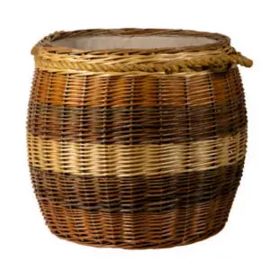 Deluxe Four Tone Log Basket